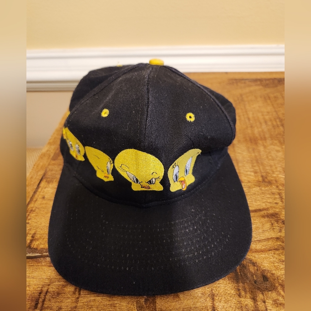 Vintage Tweety Bird black baseball cap